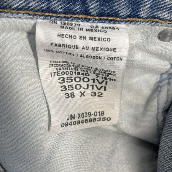 Wrangler Jeans Mens 38x32 Relaxed Fit Straight Leg Denim Rugged Wear NWT - Picture 12 of 13